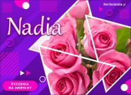 eKartki Kartki elektroniczne - Kartka dla Nadii Nadia - Życzenia na Imieniny, 