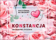 eKartki Kartki elektroniczne - Kartki kwiaty Pocztówka na Imieniny Konstancji, 