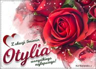 eKartki Imienne Damskie Róże z życzeniami dla Otylii, 
