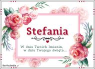 eKartki Kartki elektroniczne - Dla Stefani Stefania - W dniu Twoich Imienin!, 