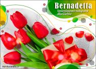eKartki Imienne Damskie Tulipany dla Bernadetty, 