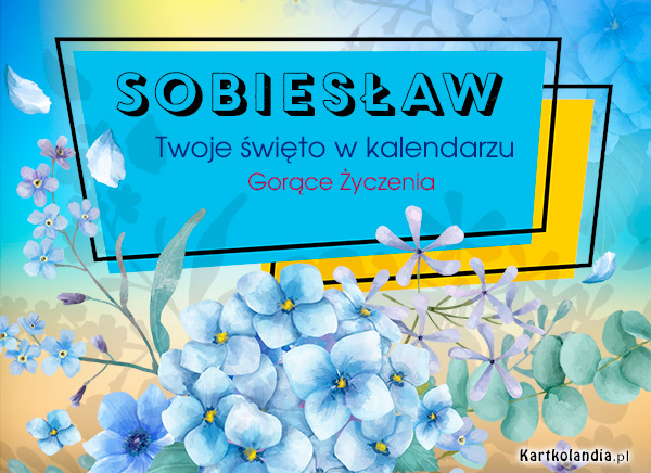 Kartka z imieniem Sobiesław