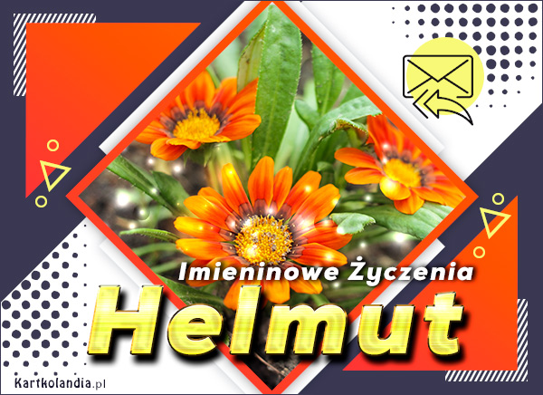 Kartka z kwiatami dla Helmuta