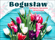 eKartki Kartki elektroniczne - Boguś Bogusław - Migające życzenia na Imieniny, 