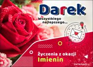 eKartki Imienne Męskie Darek - Imieninowa róża dla Ciebie, 