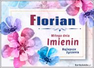 eKartki Kartki elektroniczne - e-Kartka dla Floriana Florian - Miłego dnia Imienin, 