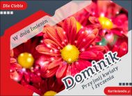 eKartki Imienne Męskie Kwiaty z życzeniami dla Dominika, 