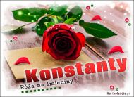 eKartki Kartki elektroniczne - Kartka imieninowa dla Konstantego Róża na Imieniny dla Konstantego, 