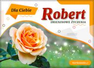 eKartki Imienne Męskie Robert - Róża dla Ciebie, 