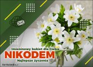 eKartki Imienne Męskie Bukiecik kwiatów dla Nikodema, 