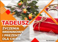 eKartki Kartki elektroniczne - Życzenia na imieniny Imieninowe prezenty dla Tadeusza, 