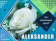 eKartki Kartki elektroniczne - Kwiaty Pocztówka na Imieniny dla Aleksandra, 