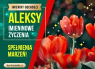 eKartki Kartki elektroniczne - e-Kartka imieninowa dla Aleksego W dniu dzisiejszym Imieniny obchodzi Aleksy, 