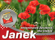 eKartki Kartki elektroniczne - Kartki kwiaty Życzenia dla Janka, 