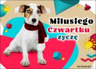 eKartki Kartki elektroniczne - Pies Milusiego Czwartku życzę..., 
