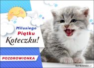 eKartki Kartki elektroniczne - Kot Milusiego Piątku Koteczku, 