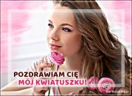 eKartki Kartki elektroniczne - Witaj Pozdrawiam Cię mój Kwiatuszku!, 