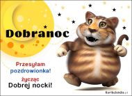 eKartki Kartki elektroniczne - Tygrys Przesyłam pozdrowionka życząc dobrej nocki!, 