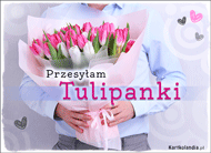 eKartki Codzienne - Dni Tygodnia Przesyłam tulipanki, 