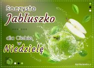 eKartki Kartki elektroniczne - Zaproszenie na deser Soczyste jabłuszko dla Ciebie w Niedzielę, 