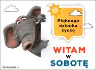eKartki Codzienne - Dni Tygodnia Witam w Sobotę!, 