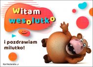 eKartki Kartki elektroniczne - Kartki z Humorem Witam wesolutko i pozdrawiam milutko, 