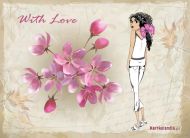 eKartki Kartki elektroniczne - Kartki kwiatowe With Love, 
