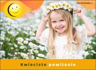 eKartki Kartki elektroniczne - Kartki z kwiatami online Kwieciste powitanie, 